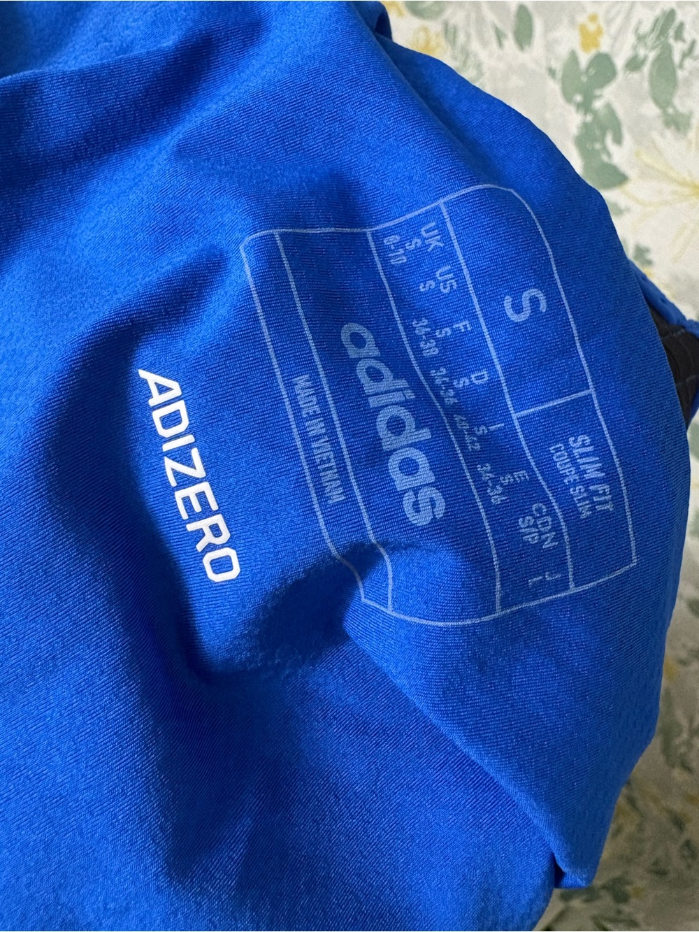 adidas Blue Athletic Shorts with Neon Yellow Accents - Women - Picture 8 of 8